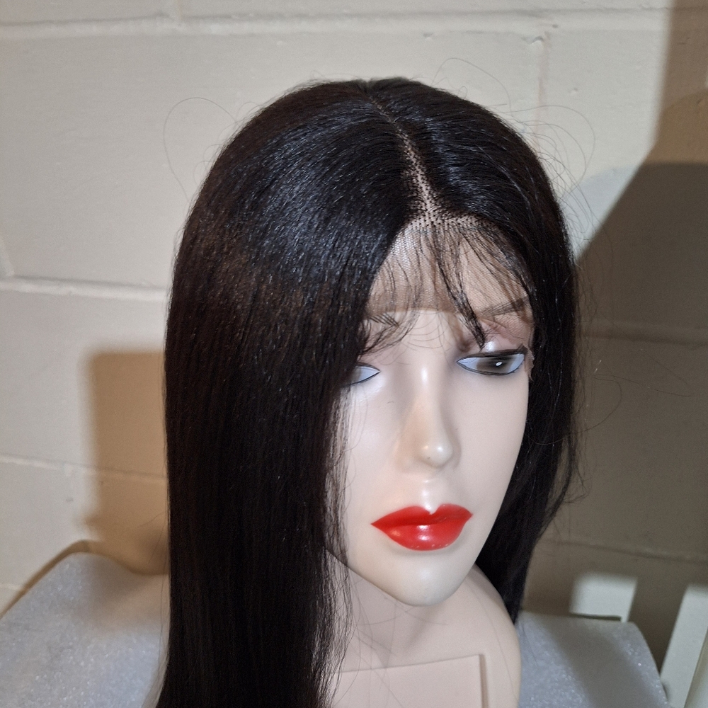Human Hair Blend Lace Front Wig 35 Inches Long - Picture 7 of 10
